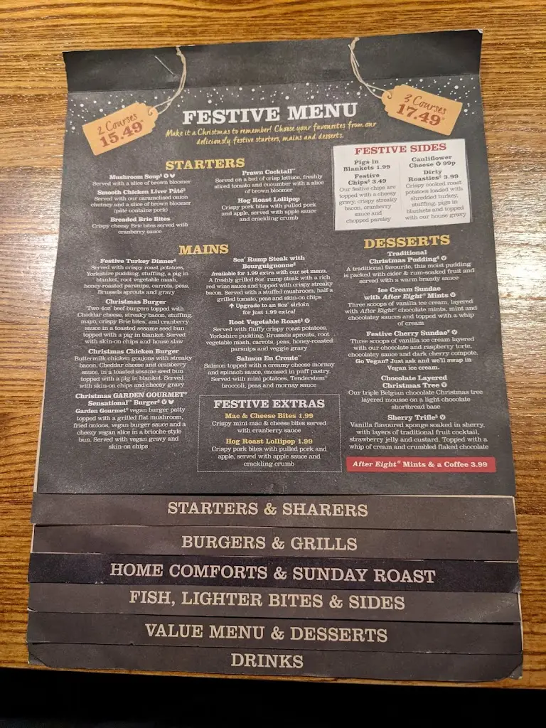 Menu_The Carclaze_St Austell_immagine_3