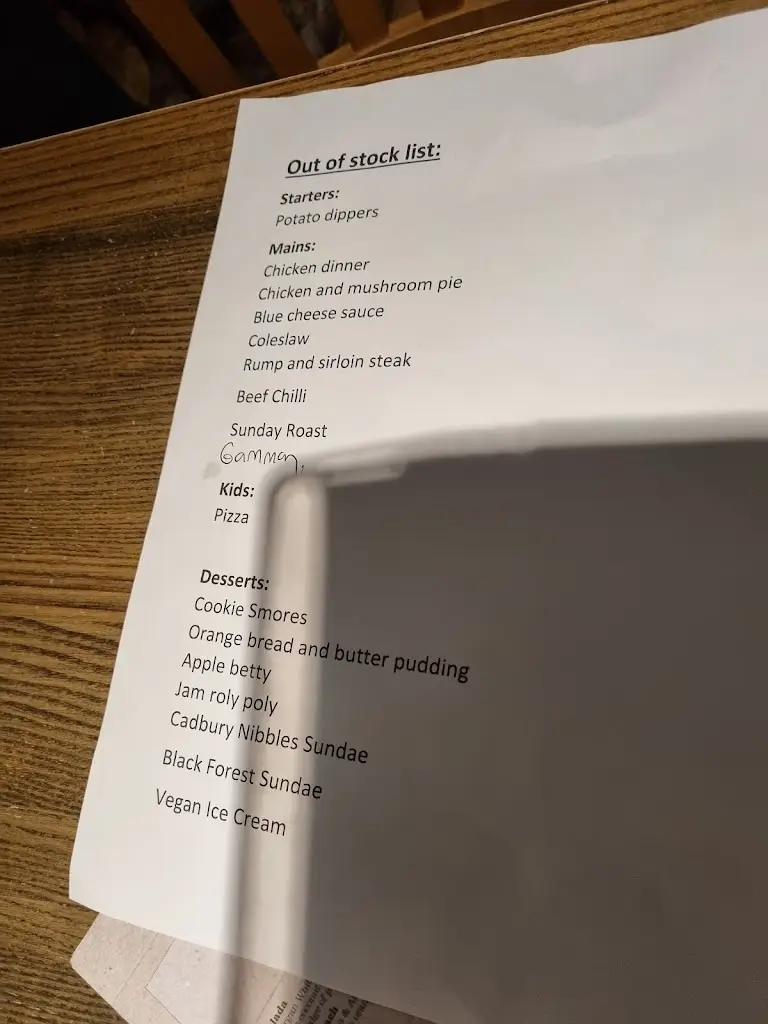 Menu_The Carclaze_St Austell_immagine_4