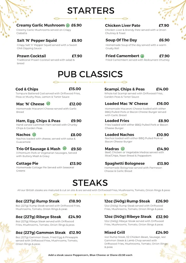 Menu_The Driftwood Inn_Starcross_image_1