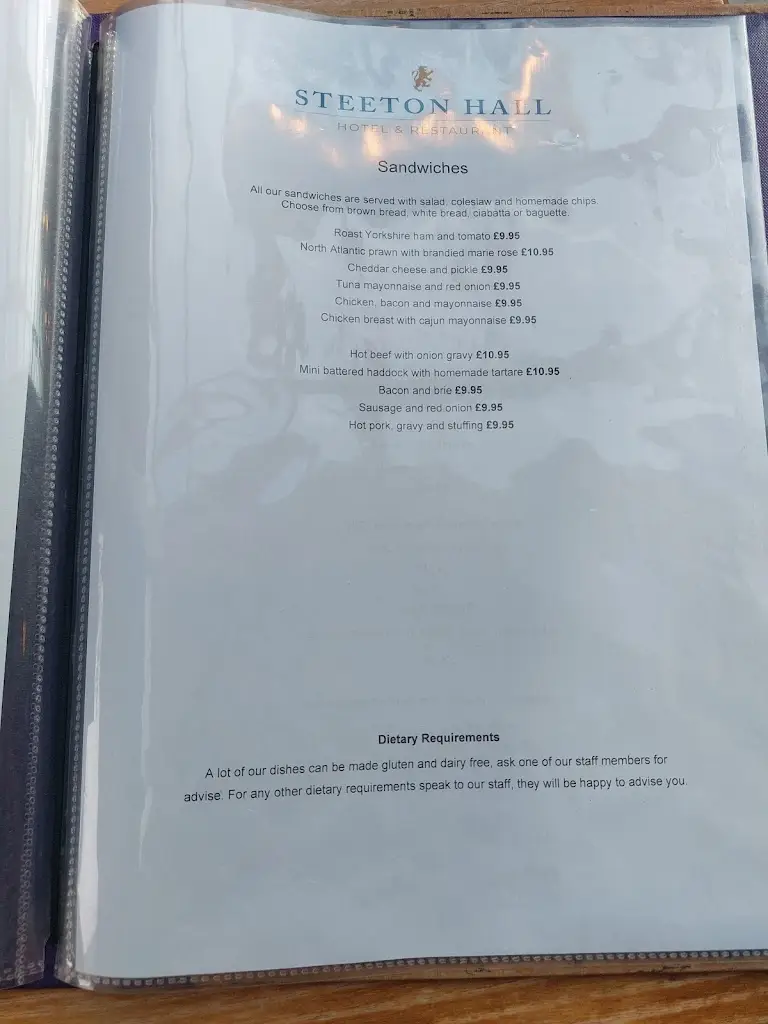 Menu_Steeton Hall Hotel & Restaurant_Steeton_image_4