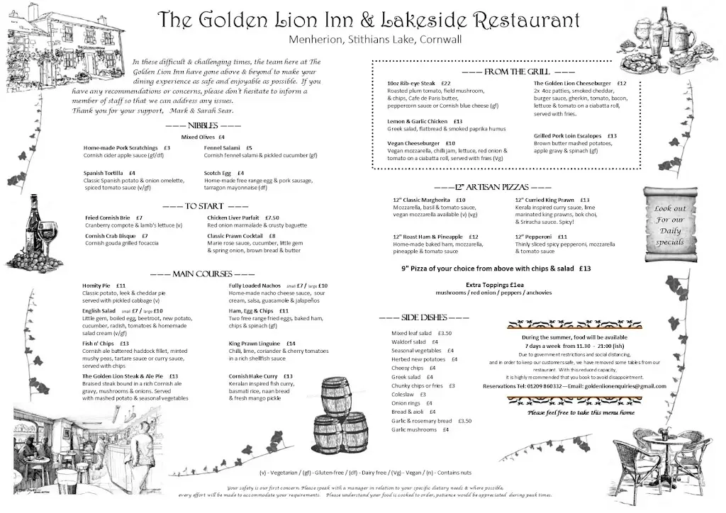 Menu_The Golden Lion Inn_Stithians_imagen_1