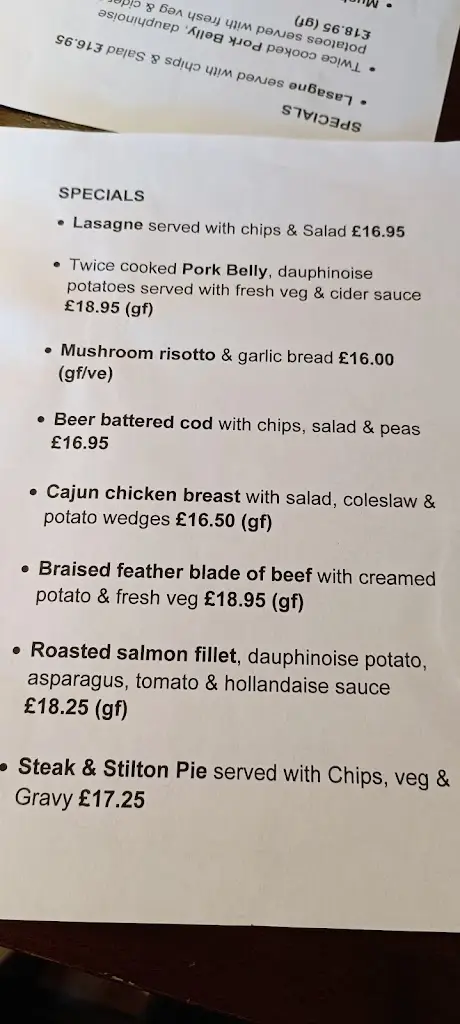 Menu_The Golden Lion Inn_Stithians_imagen_2