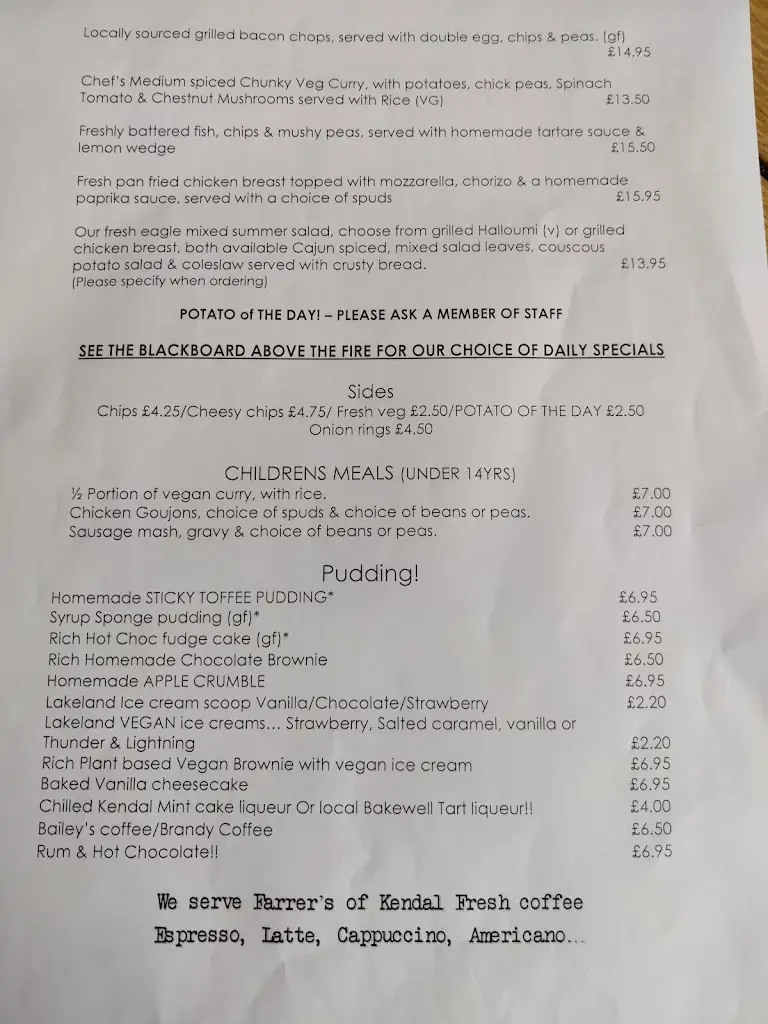 Menu_The Eagle & Child Inn_Staveley_immagine_4