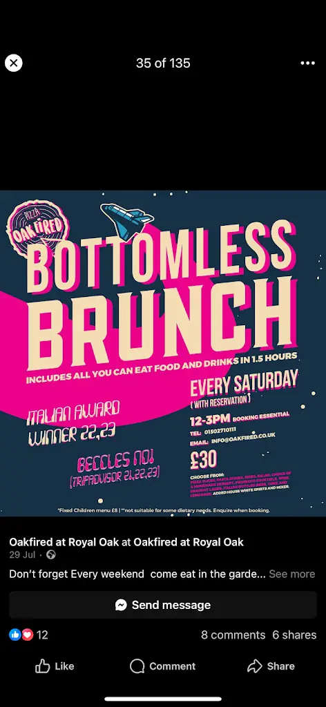 Menu_Oak Fired At The Royal Oak_Beccles_image_3