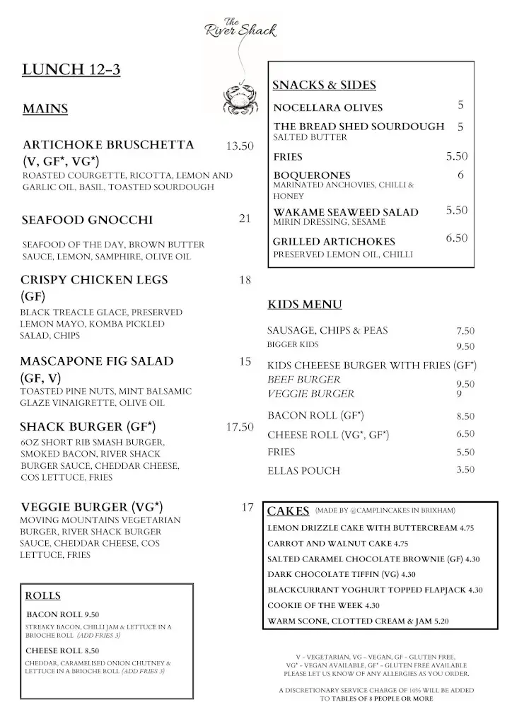 Menu_The River Shack, Devon_Stoke Gabriel_image_1