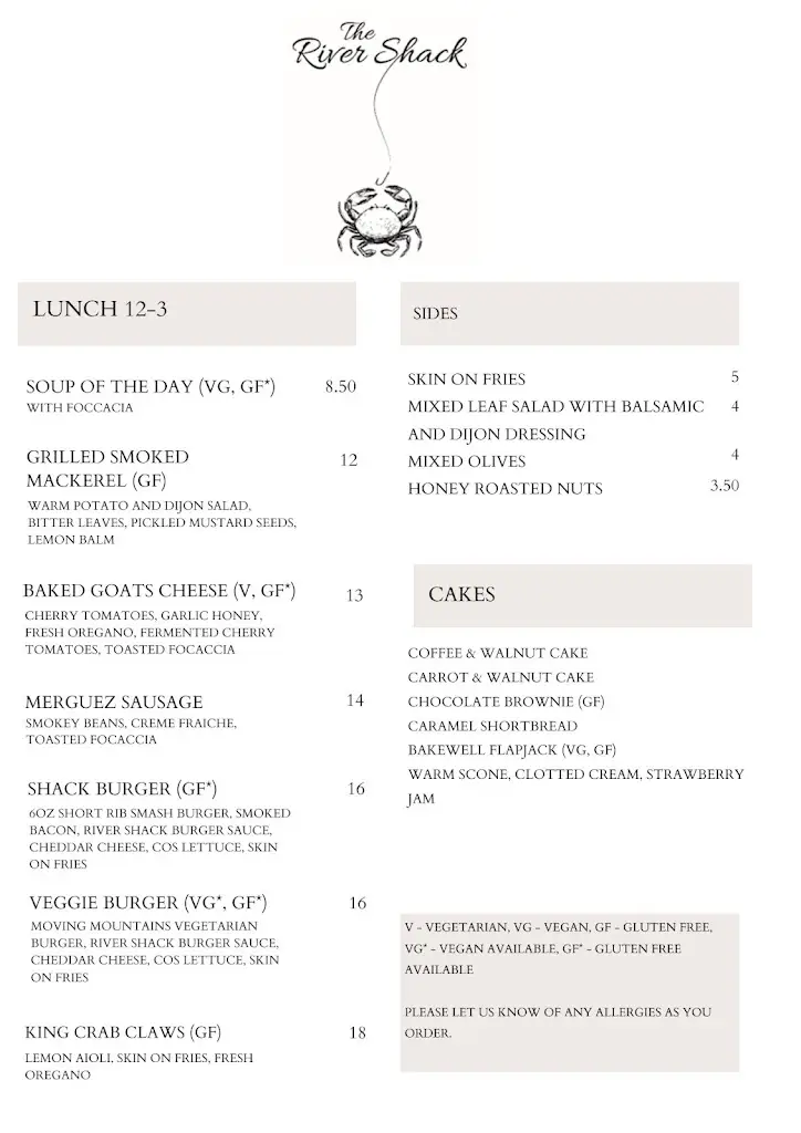 Menu_The River Shack, Devon_Stoke Gabriel_image_4