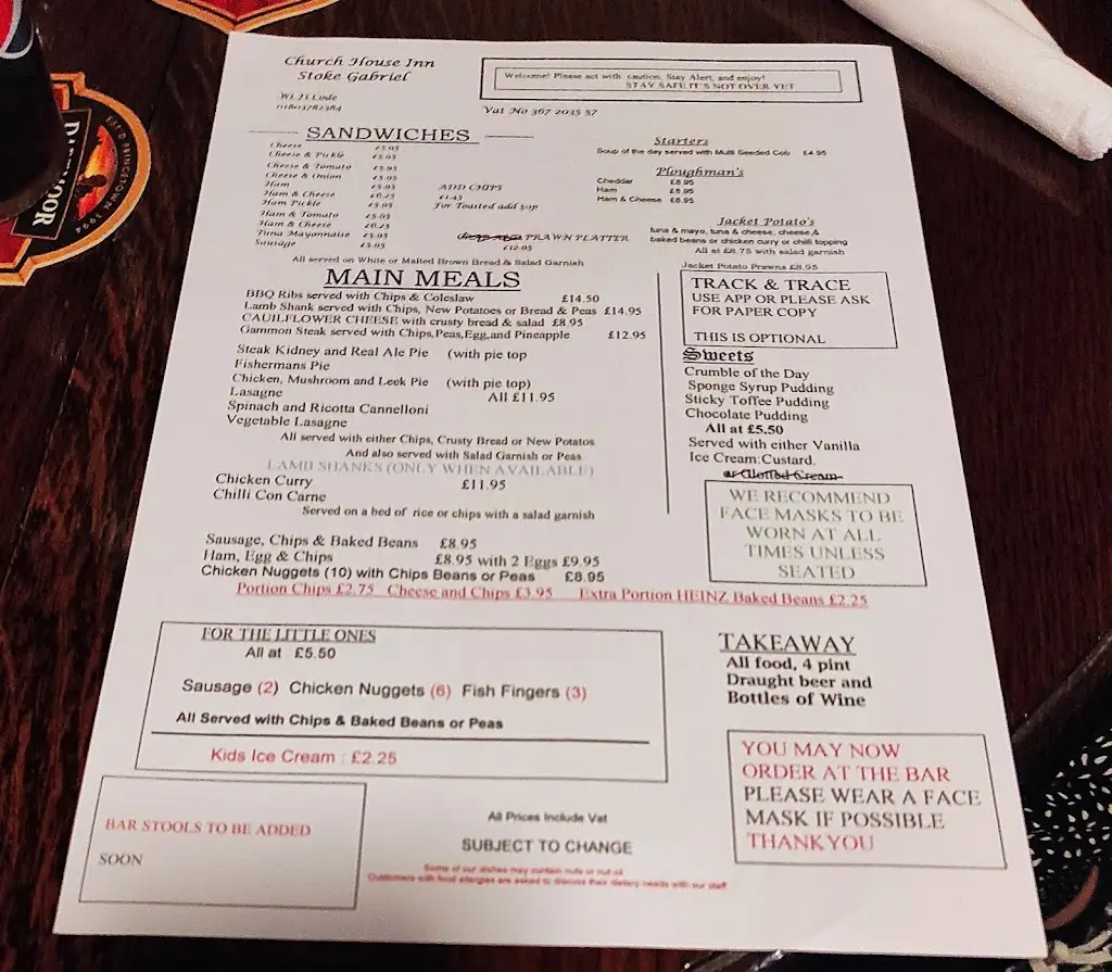 Menu_The Church House Inn_Stoke Gabriel_image_1