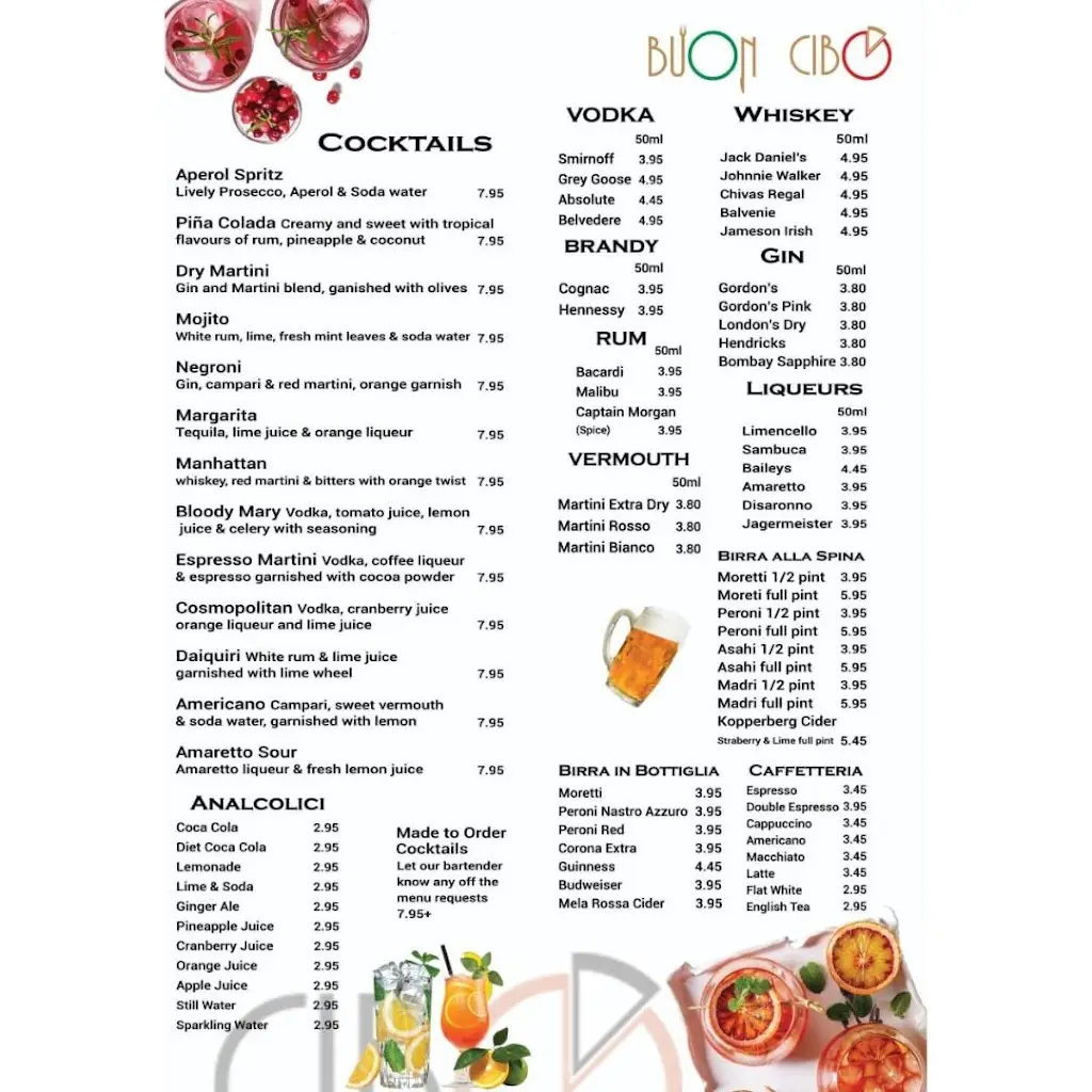 Menu_Buon Cibo Italian Restaurant Heaton Moor_Stockport_image_1
