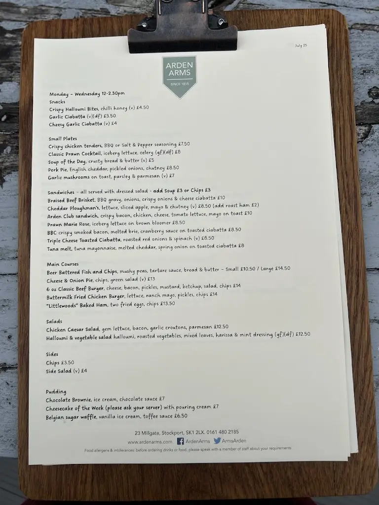 Menu_Arden Arms_Stockport_image_3