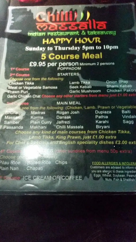Menu_Chilli Massalla_Stockport_image_2
