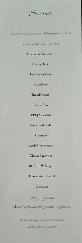 Menu_Sonnet Restaurant_Alnwick_immagine_4