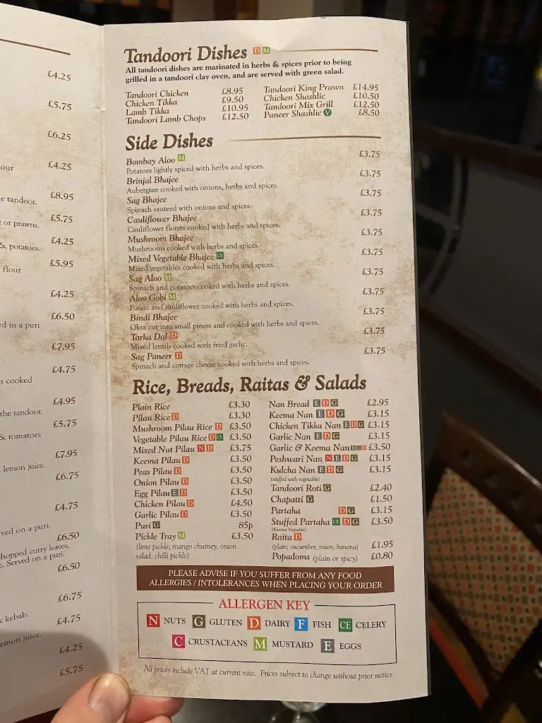 Menu_Char Mausum Indian Restaurant_Stannington_image_3