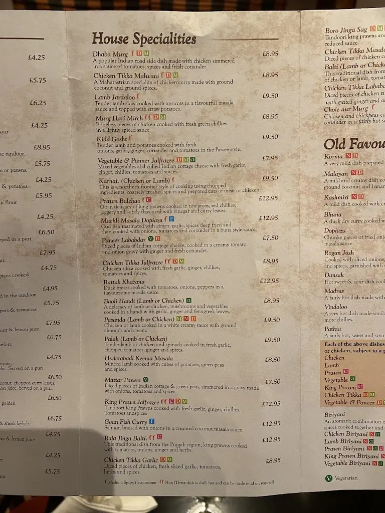 Menu_Char Mausum Indian Restaurant_Stannington_image_4