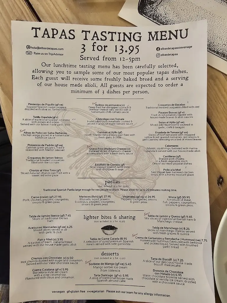 Menu_el bar de tapas_Stevenage_image_3