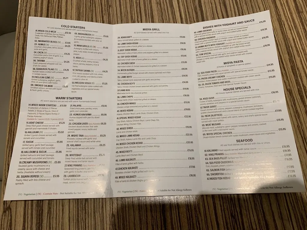 Menu_Misya meze grill_Stevenage_image_2