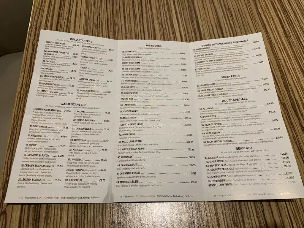 Menu_Misya meze grill_Stevenage_image_4