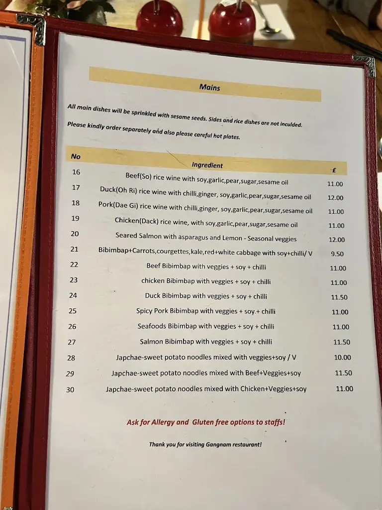 Menu_Gangnam Restaurant_Stevenage_image_1
