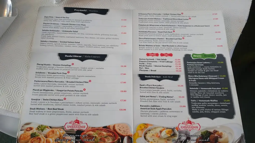 Menu_Ambasador Polska Restauracja w Slough_Stoke Poges_image_1
