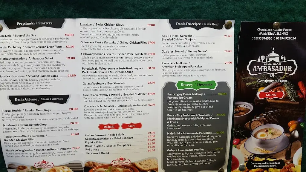 Menu_Ambasador Polska Restauracja w Slough_Stoke Poges_image_4
