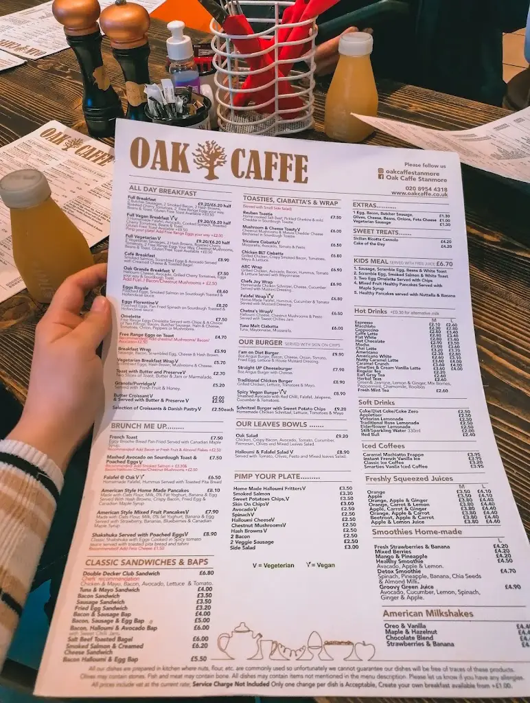 Menu_Oak Caffe_Stanmore_image_1