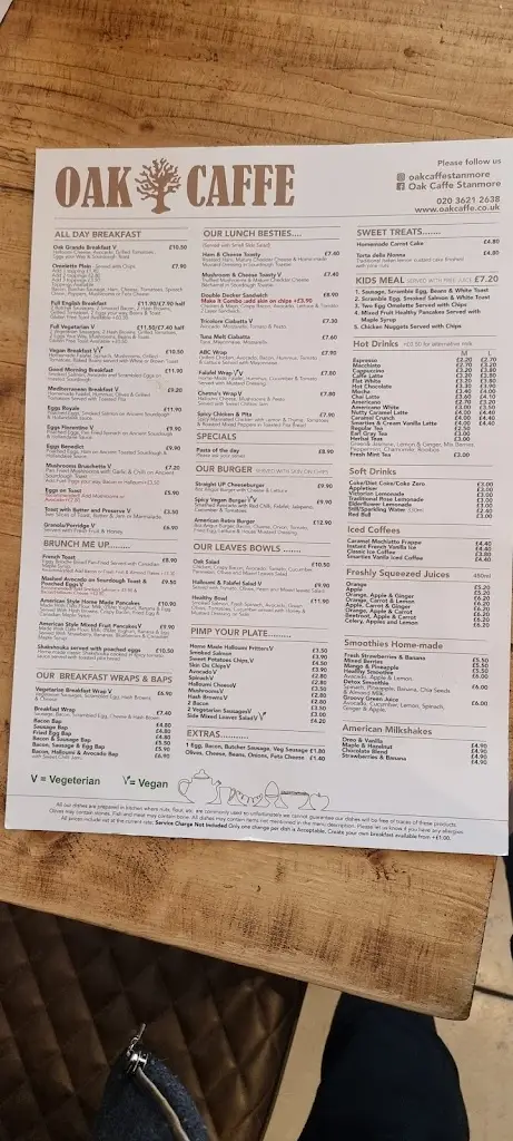 Menu_Oak Caffe_Stanmore_image_3