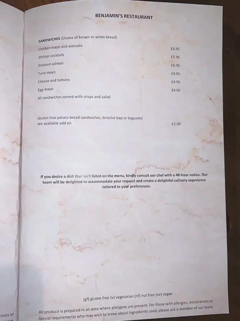 Menu_Benjamin’s Restaurant_Stanmore_image_3