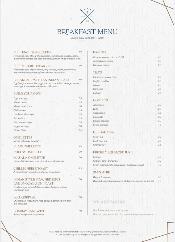 Menu_The Cardamom Club_Stanmore_image_1