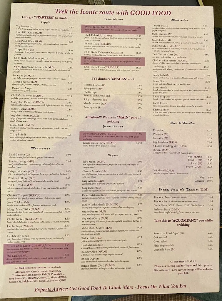 Menu_Everest Abercorn_Stanmore_immagine_1