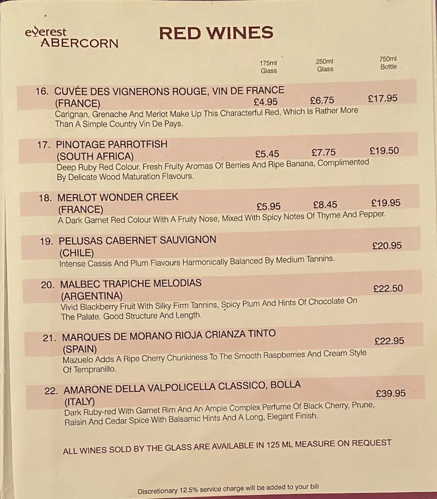 Menu_Everest Abercorn_Stanmore_immagine_2