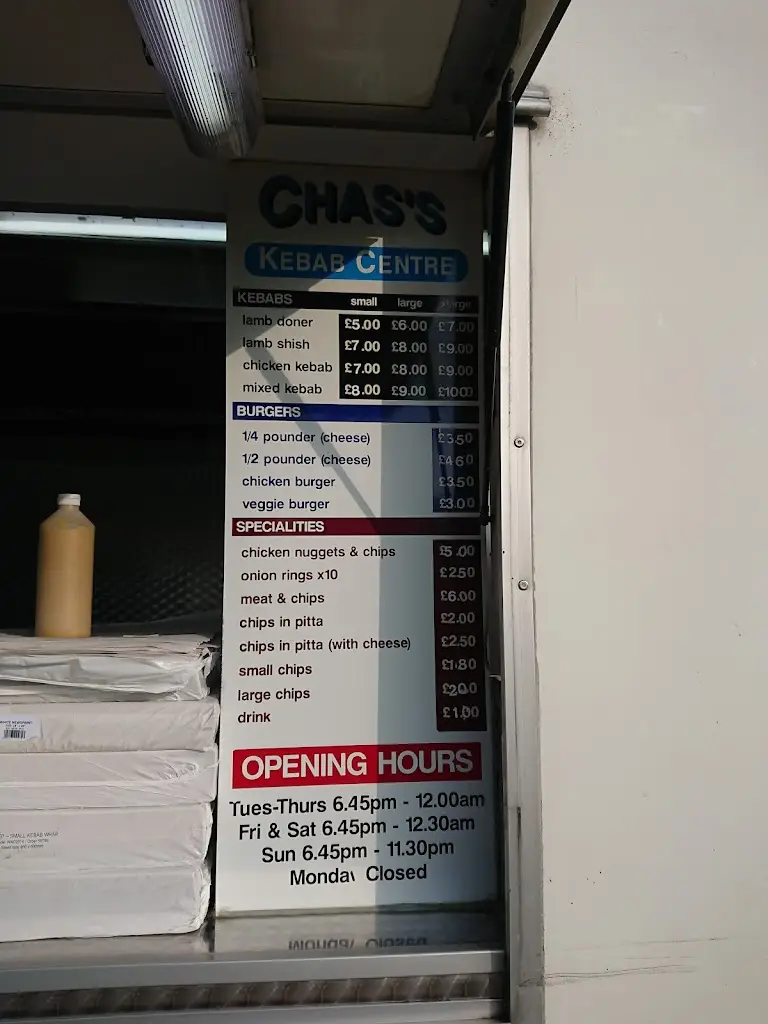 Menu_Chas's Kebab Centre_Stokenchurch_image_3