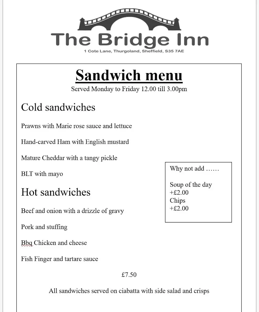 Menu_The Bridge Inn_Stocksbridge_image_2
