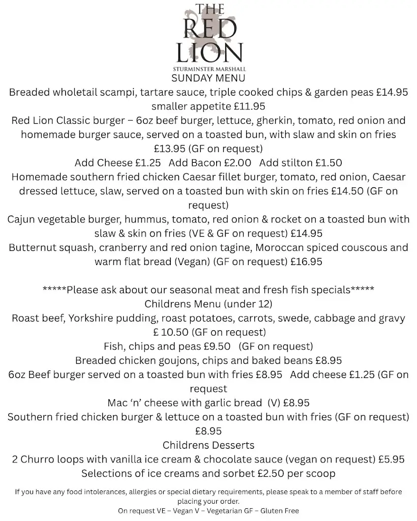 Menu_Red Lion Inn Sturminster Marshall_Sturminster Marshall_image_1