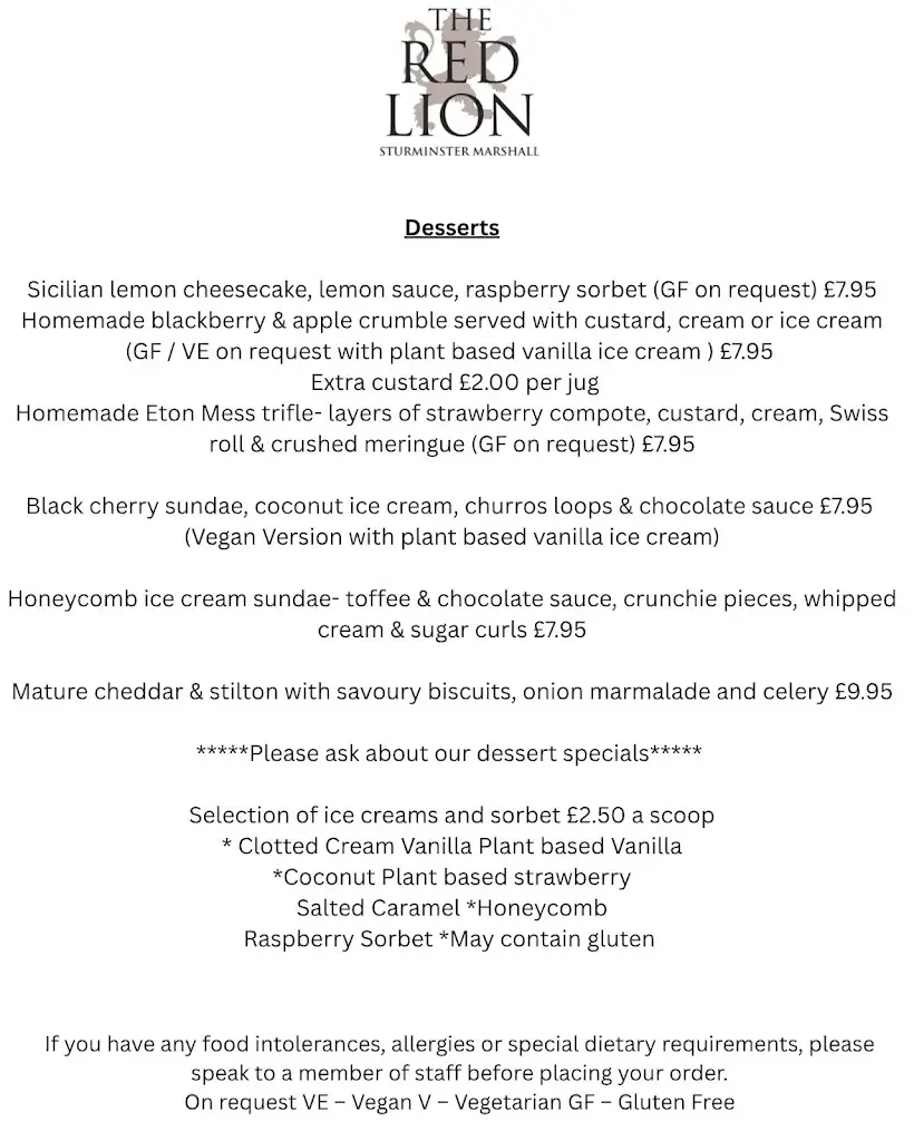 Menu_Red Lion Inn Sturminster Marshall_Sturminster Marshall_image_4
