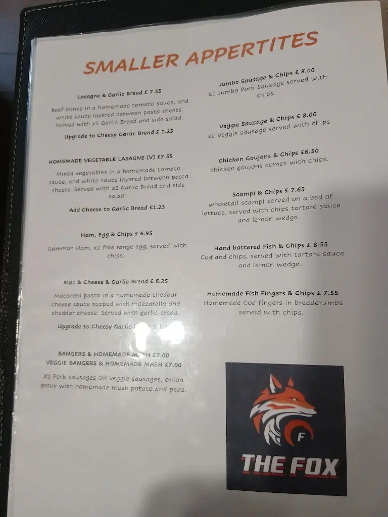 Menu_The Fox_Sturminster Marshall_image_2