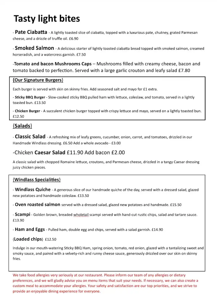 Menu_The Windlass Café_Stourport-on-Severn_image_2