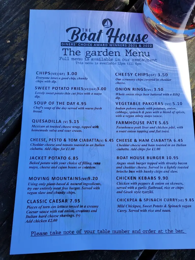 Menu_The Boat House_Strood_immagine_4