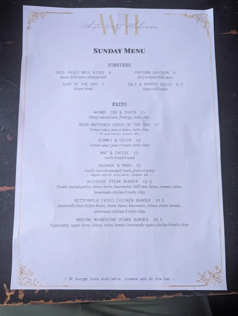 Menu_White Hart - Alehouse & Kitchen_Sturminster Newton_image_2