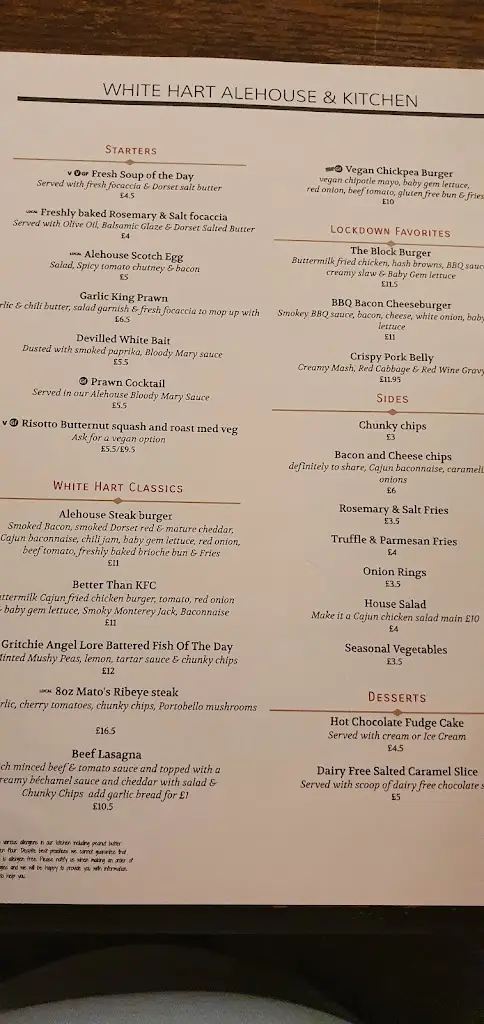 Menu_White Hart - Alehouse & Kitchen_Sturminster Newton_image_4