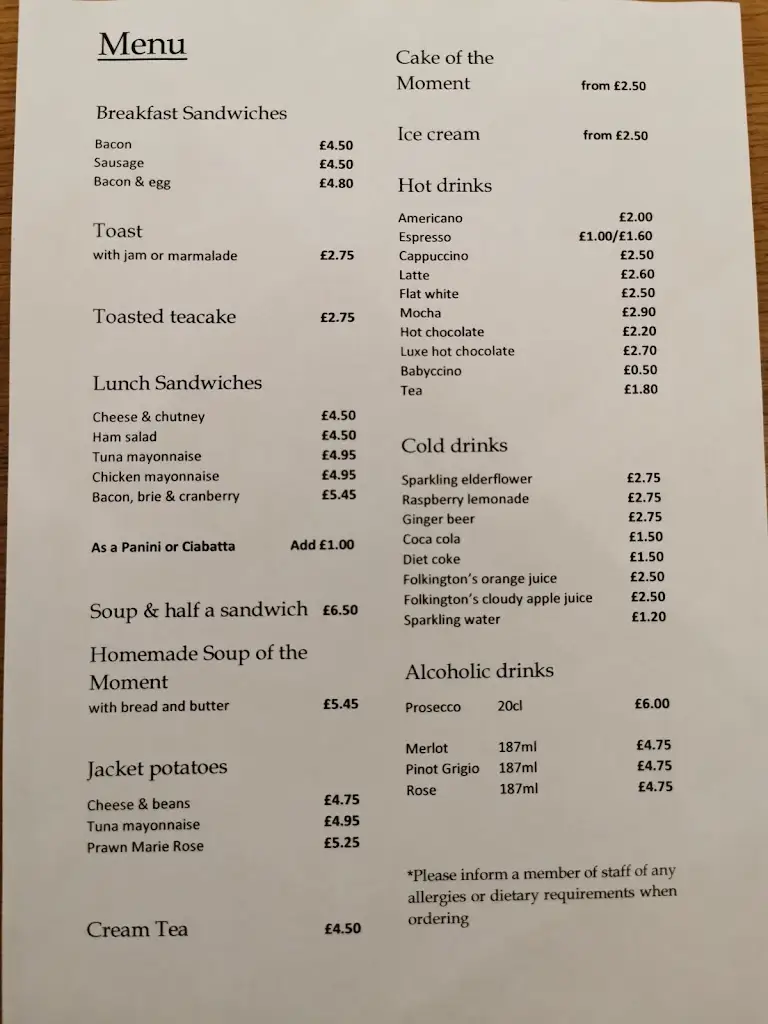 Menu_The Stur Of The Moment - Tea rooms & Cafe_Sturminster Newton_image_1