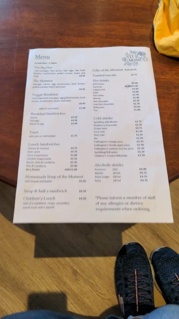 Menu_The Stur Of The Moment - Tea rooms & Cafe_Sturminster Newton_image_2