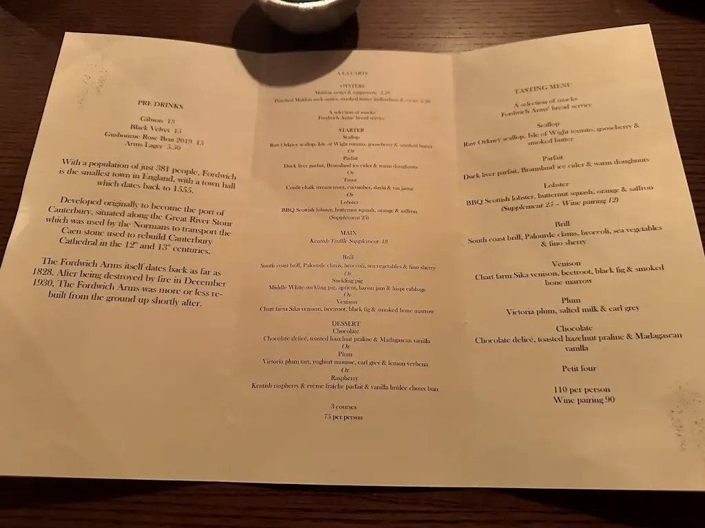 Menu_The Fordwich Arms_Sturry_image_1