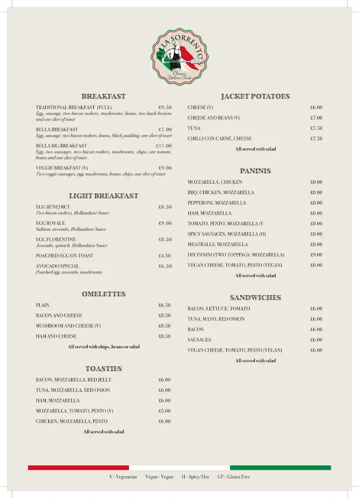Menu_Bella Sorrento_Stowmarket_image_2
