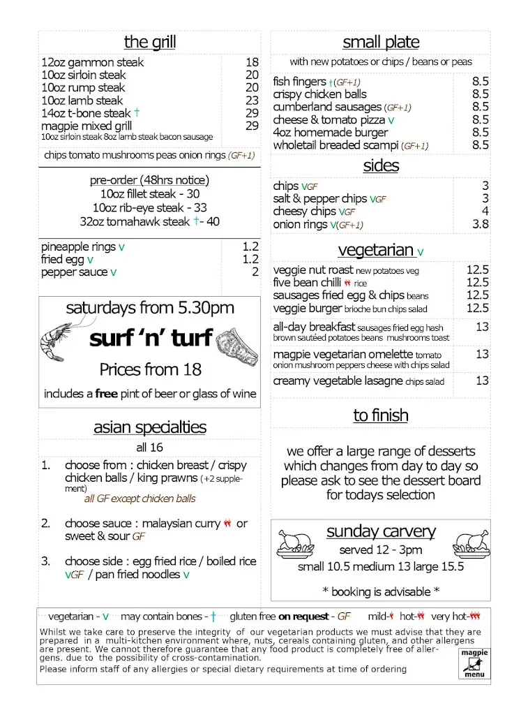 Menu_The Magpie_Stowmarket_image_2