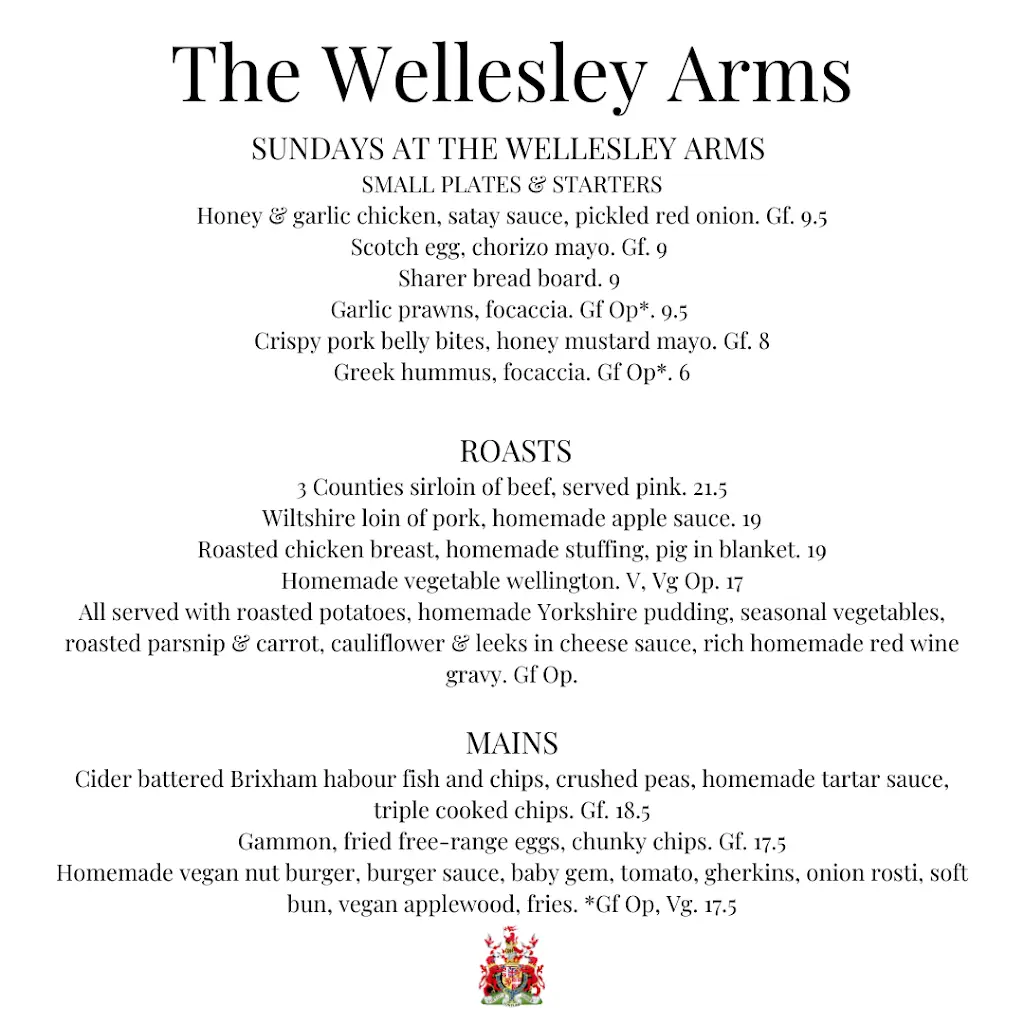 Menu_The Wellesley Arms_Sutton Benger_image_1