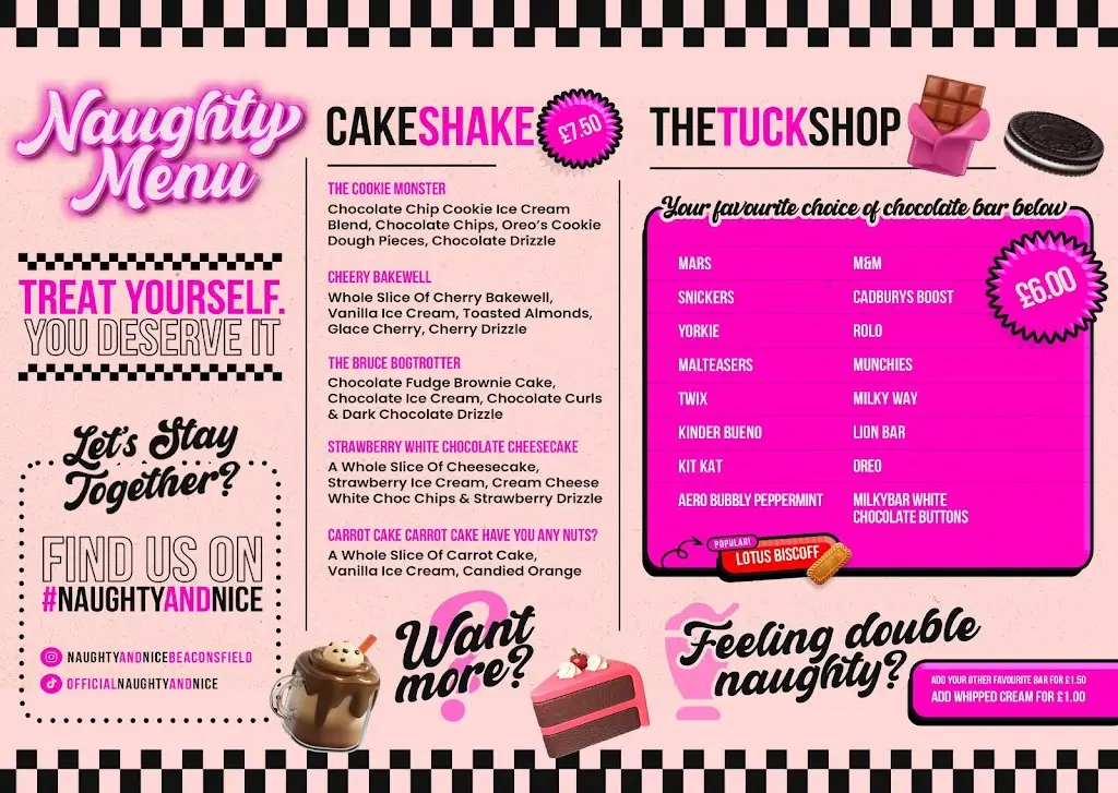 Menü_Naughty & Nice Beaconsfield_Beaconsfield_Bild_1
