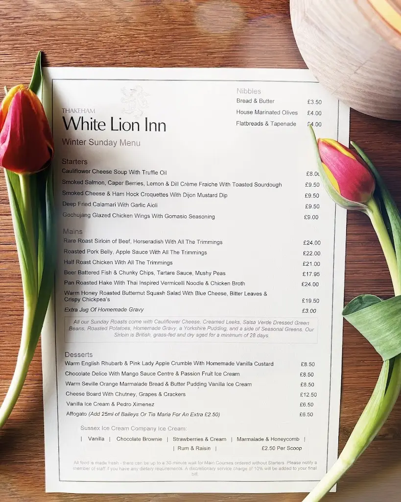 Menu_The White Lion Inn_Storrington_image_1