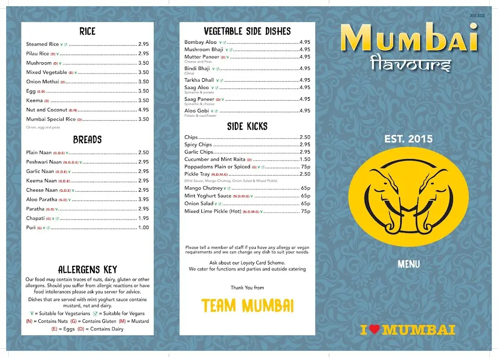 Menu_Mumbai of Alnwick_Alnwick_image_2
