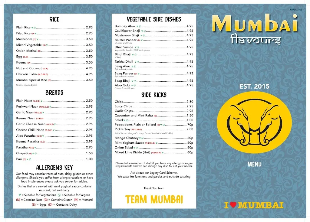 Menu_Mumbai of Alnwick_Alnwick_image_3