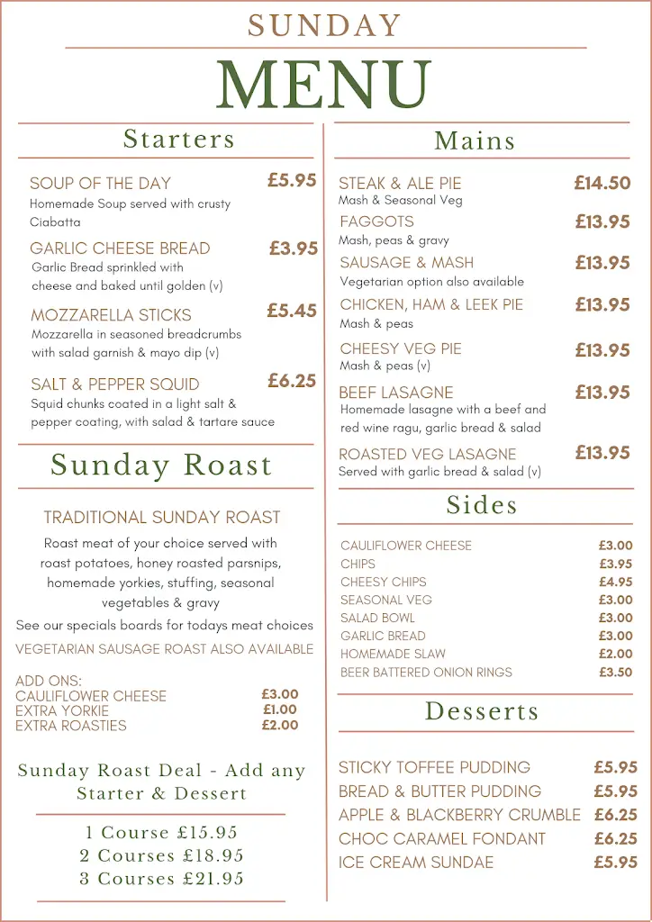 Menu_The Little Lark_Studley_image_3
