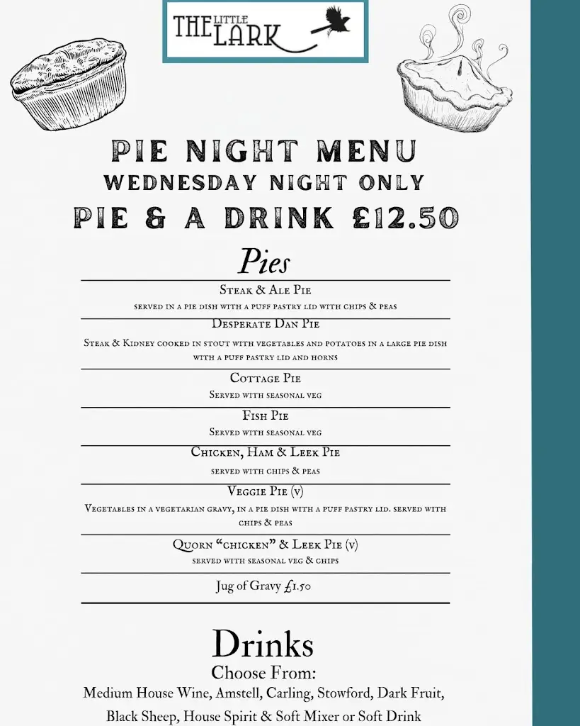 Menu_The Little Lark_Studley_image_4